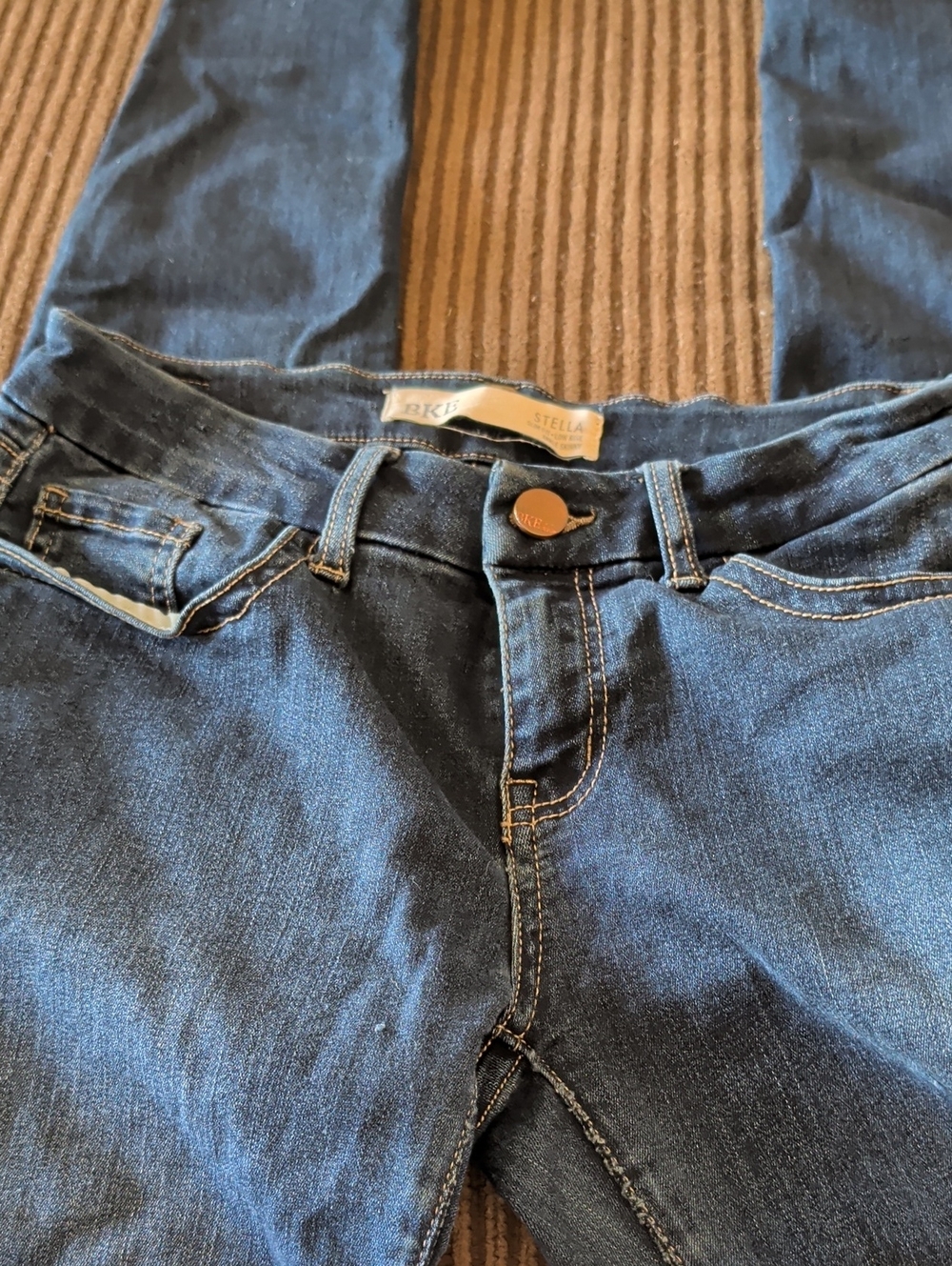 BLE Stella Dark Blue Womens Jeans STELLA size 27. Slim Fit.Low Rise.Ankle Skinny
